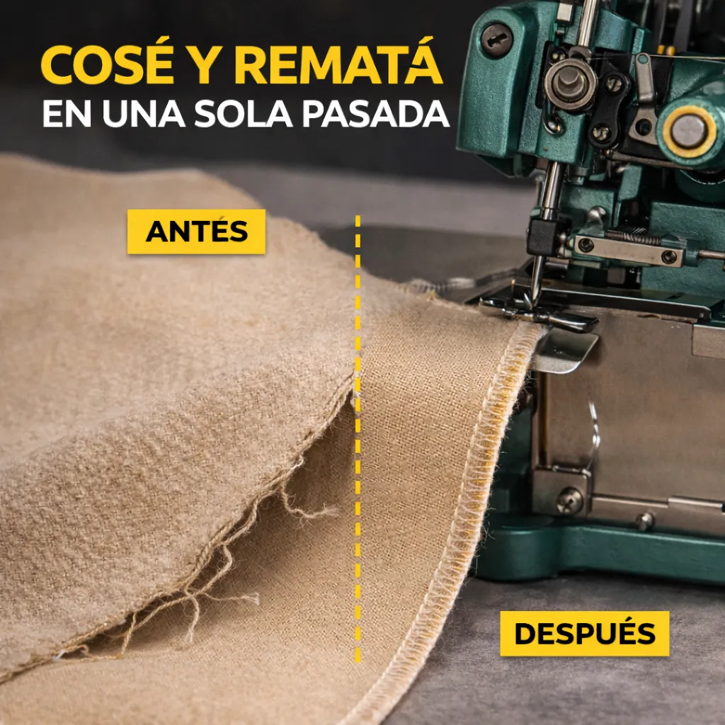 Overlock semi industrial de 3 hilos — vista 3
