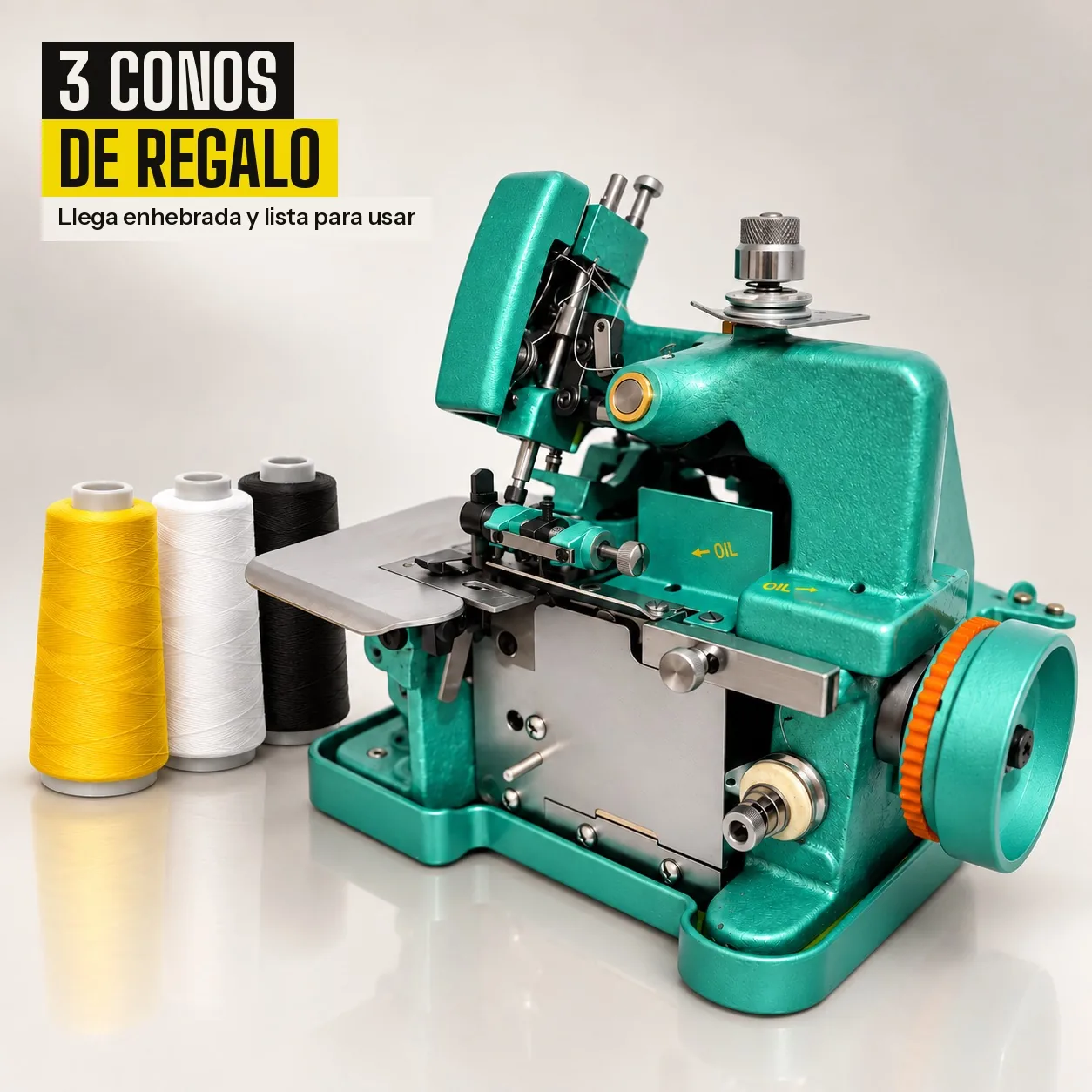 Overlock semi industrial de 3 hilos