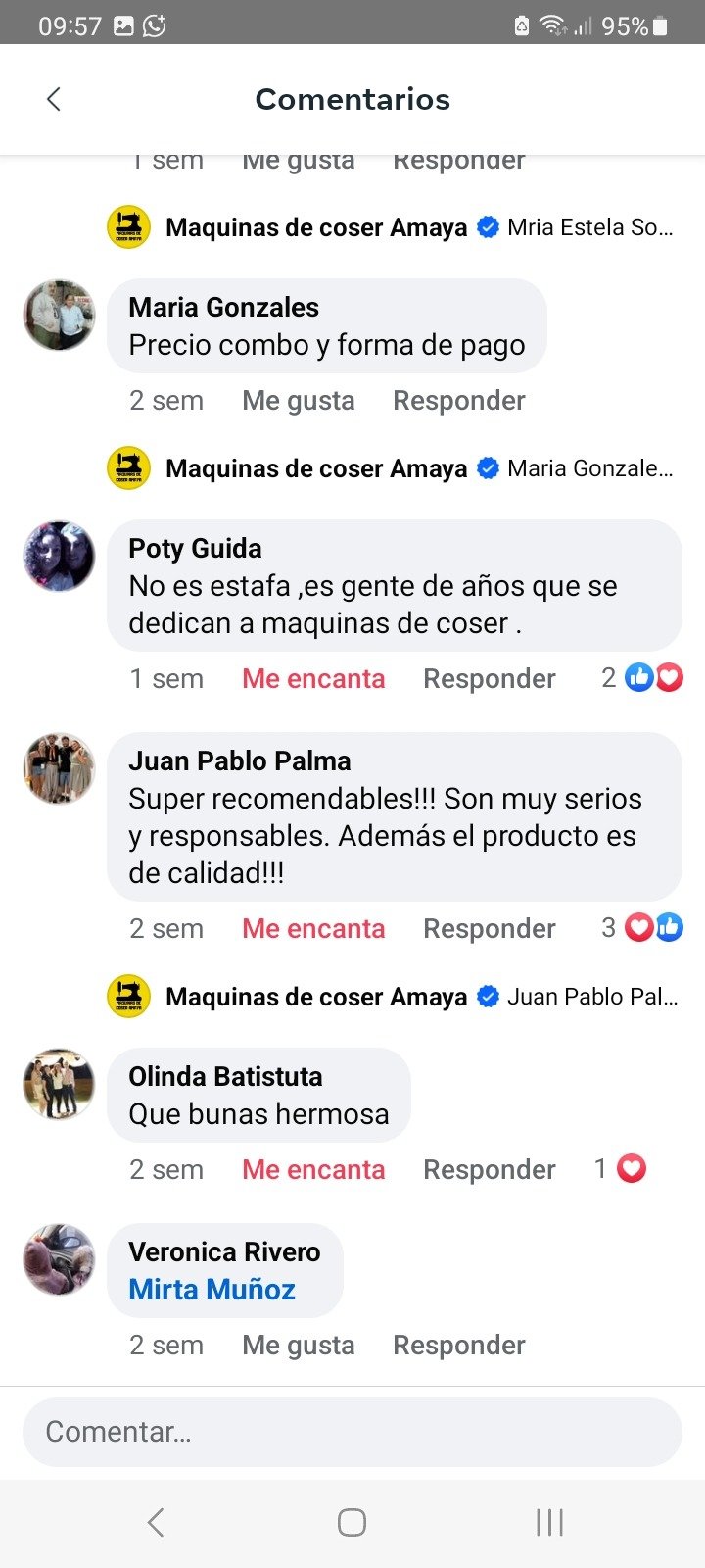Comentario de Facebook de Poty: Salió a responderle a alguien que dudaba: es gente de años.