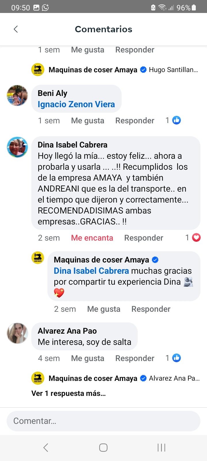 Comentario de Facebook de Dina Isabel: Sobre los tiempos: llegó cuando dijimos que iba a llegar.