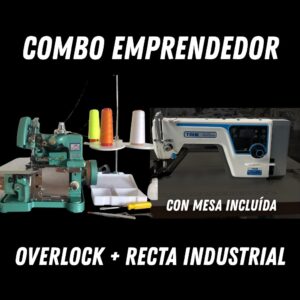 Combo Emprendedor (Overlock + Recta Industrial)
