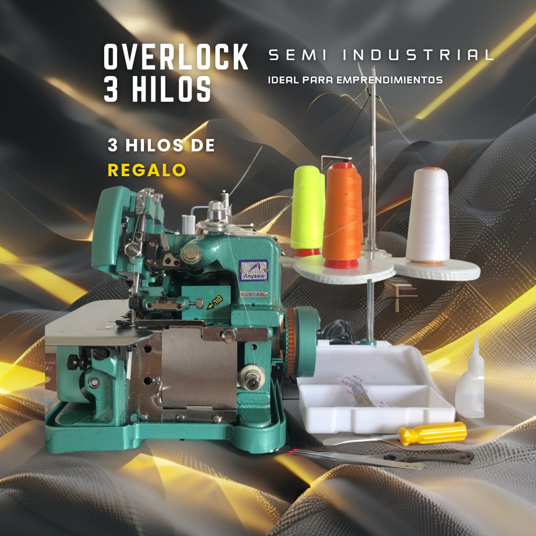 Overlock 3 hilos (semi industrial)
