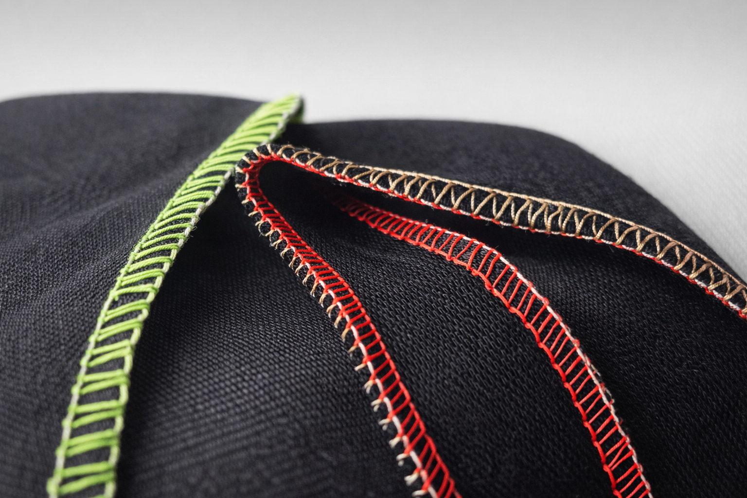 Resultado real: terminación prolija de overlock