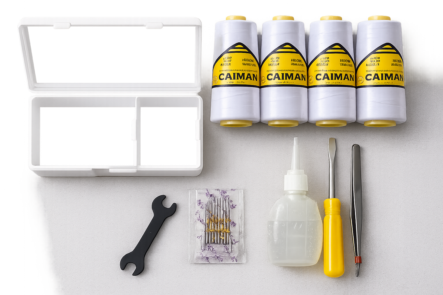 Accesorios incluidos – flatlay real