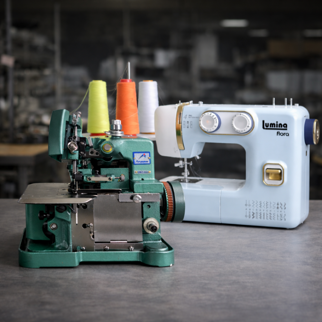 Combo Overlock 3 hilos + Lumina Flora