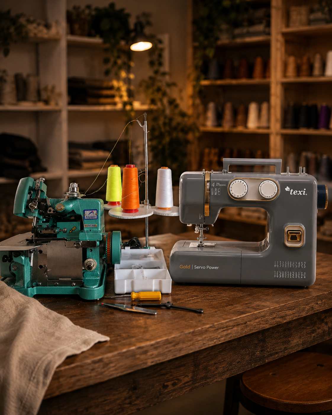Combo Emprendedor GOLD Overlock más Texi Gold más Kit
